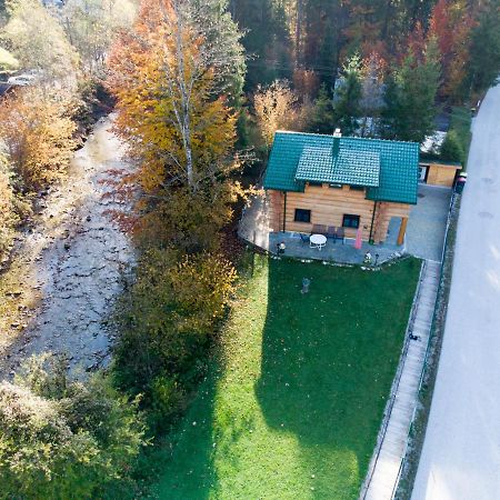 Ferienwohnungen Blockhaus - Zwergenhaeusl Grünau im Almtal Esterno foto