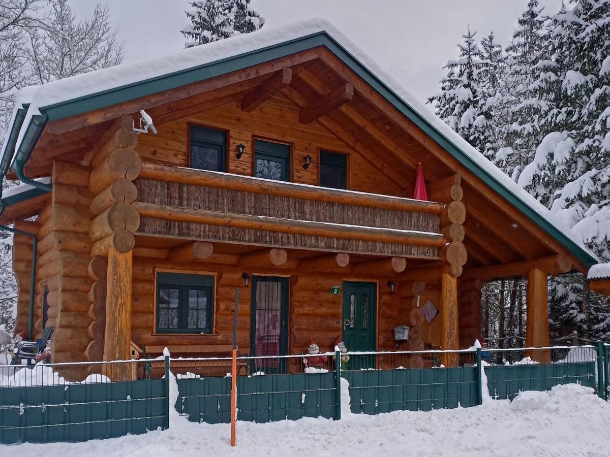 Ferienwohnungen Blockhaus - Zwergenhaeusl Grünau im Almtal Esterno foto
